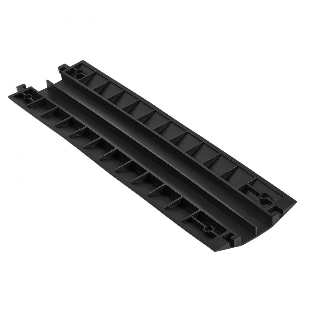 VEVOR Drop Over Cable Cover, 17,500 lbs/Axle Load Capacity, Heavy Duty Cable Hose Protector Ramp, Floor Cord Cover, for High Walking Traffic Areas, Indoor, Outdoor, Home, Office, Warehouse, 1 Pack