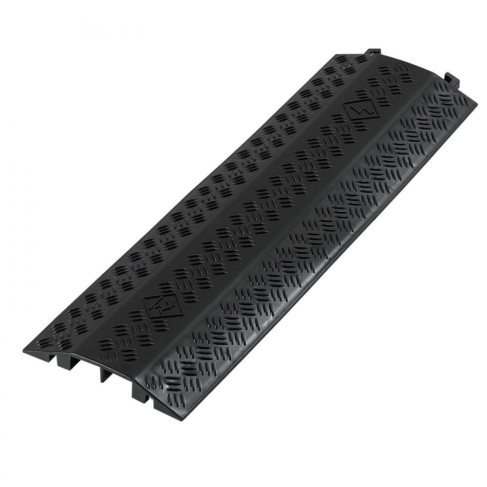 VEVOR Drop Over Cable Cover, 17,500 lbs/Axle Load Capacity, Heavy Duty Cable Hose Protector Ramp, Floor Cord Protector Cover, for Indoor High Walking Traffic Areas, Home, Office, Warehouse, 2 Pack