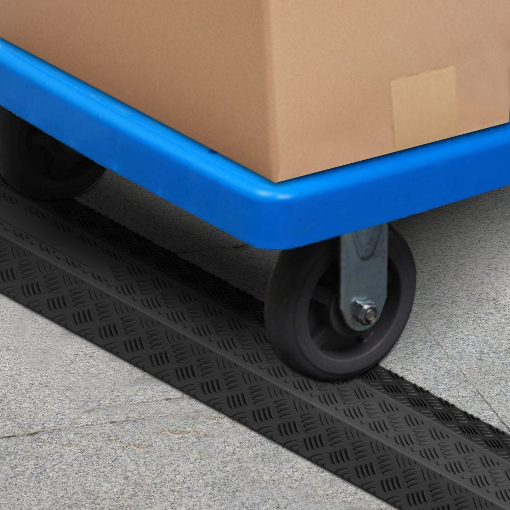 VEVOR 2-Pack Cable Protection Ramps, Supports Up to 2,000 lbs Per Axle, Durable Cord Safety Covers for Indoor & Outdoor Use, Ideal for Home, Office, Warehouse, and School Environments