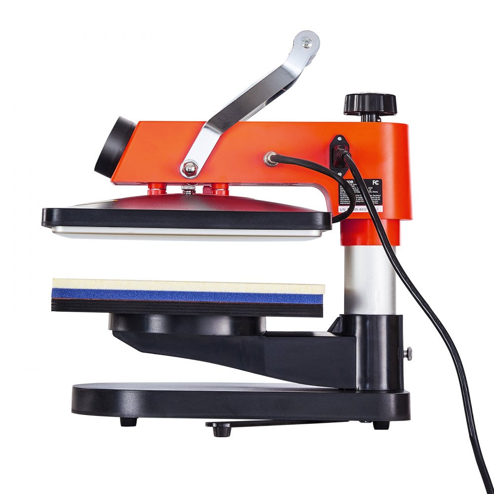 VEVOR 5-in-1 Heat Press Machine, 12" x 15" Fast Heating, 360 Swing Away Digital Sublimation Transfer, T-Shirt Vinyl Transfer Printer for Banners Canvas Bag Shirts Pillow Cups  Tested to UL Standards