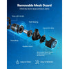 VEVOR Submersible Water Pump, 280W 4500GPH, Aquarium Return Pump with 16.4 ft Lift Height & 180° Adjustable Flow Direction, Suitable for Pond, Aquarium, Fountain, Waterfall, and Fish Tank