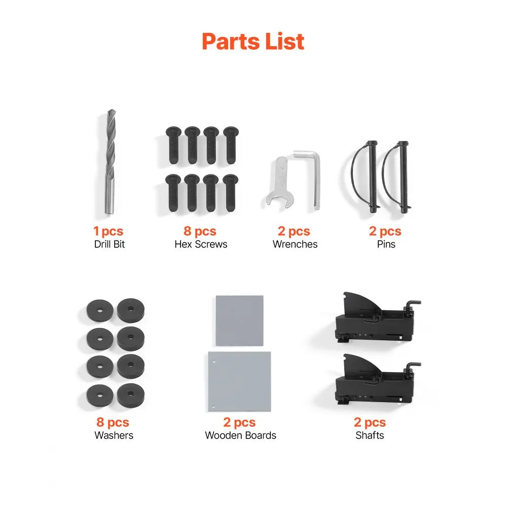 VEVOR Snow Plow Kit 22 to 32 in Width Adjustable Universal Plow Attachment, for Most Snowblowers, Dual-Mode Operation, Quick to Detach, Foldable Steel Scrape Blade, Efficient Snows Clearing, Black