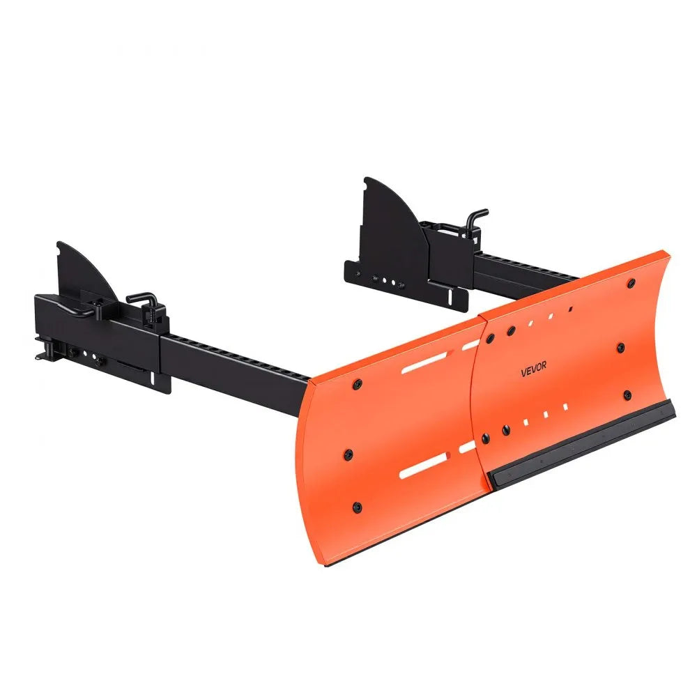 VEVOR Snow Plow Kit 22 to 32 in Width Adjustable Universal Plow Attachment, for Most Snowblowers, Dual-Mode Operation, Quick to Detach, Foldable Steel Scrape Blade, Efficient Snows Clearing, Black