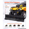 VEVOR Snow Plow Kit 43 in/60 in Width Adjustable Universal Plow Attachment, for Most ATVs and UTVs, Height & Left-Right Adjustable, 3 Mount Options, Steel ATV Scrape Blade, Efficient Snows Clearing