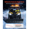 VEVOR Snow Plow Kit 43 in/60 in Width Adjustable Universal Plow Attachment, for Most ATVs and UTVs, Height & Left-Right Adjustable, 3 Mount Options, Steel ATV Scrape Blade, Efficient Snows Clearing
