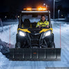 VEVOR Snow Plow Kit 43 in/60 in Width Adjustable Universal Plow Attachment, for Most ATVs and UTVs, Height & Left-Right Adjustable, 3 Mount Options, Steel ATV Scrape Blade, Efficient Snows Clearing