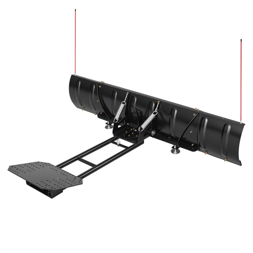 VEVOR Snow Plow Kit 43 in/60 in Width Adjustable Universal Plow Attachment, for Most ATVs and UTVs, Height & Left-Right Adjustable, 3 Mount Options, Steel ATV Scrape Blade, Efficient Snows Clearing