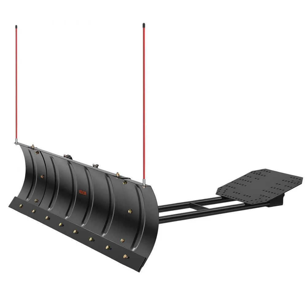 VEVOR Snow Plow Kit 43 in/60 in Width Adjustable Universal Plow Attachment, for Most ATVs and UTVs, Height & Left-Right Adjustable, 3 Mount Options, Steel ATV Scrape Blade, Efficient Snows Clearing