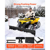 VEVOR Snow Plow Kit 43 in/72 in Width Adjustable Universal Plow Attachment, for Most ATVs and UTVs, Height & Left-Right Adjustable, 3 Mount Options, Steel ATV Scrape Blade, Efficient Snows Clearing
