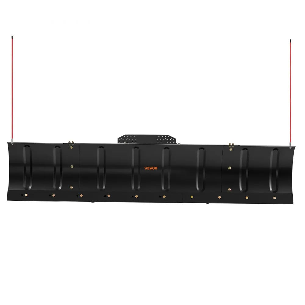 VEVOR Snow Plow Kit 43 in/72 in Width Adjustable Universal Plow Attachment, for Most ATVs and UTVs, Height & Left-Right Adjustable, 3 Mount Options, Steel ATV Scrape Blade, Efficient Snows Clearing