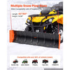 VEVOR Snow Plow Kit 43 in/60 in Width Adjustable Plow Attachment Side Wings, for Most ATVs & UTVs, Height & Left-Right Adjustable, 3 Mount Options, Universal Steel ATV Scrape Blade, Efficient Clearing