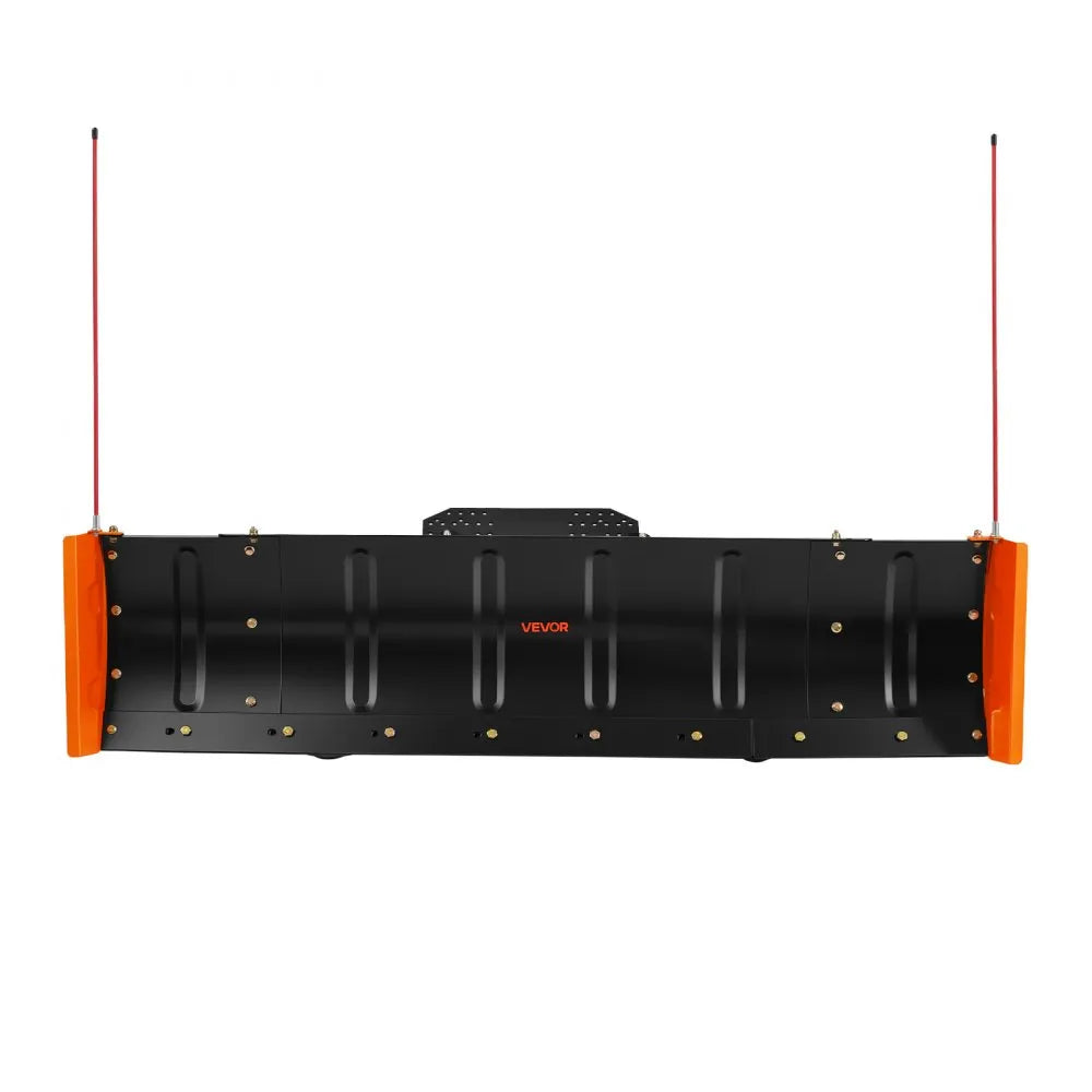 VEVOR Snow Plow Kit 43 in/60 in Width Adjustable Plow Attachment Side Wings, for Most ATVs & UTVs, Height & Left-Right Adjustable, 3 Mount Options, Universal Steel ATV Scrape Blade, Efficient Clearing