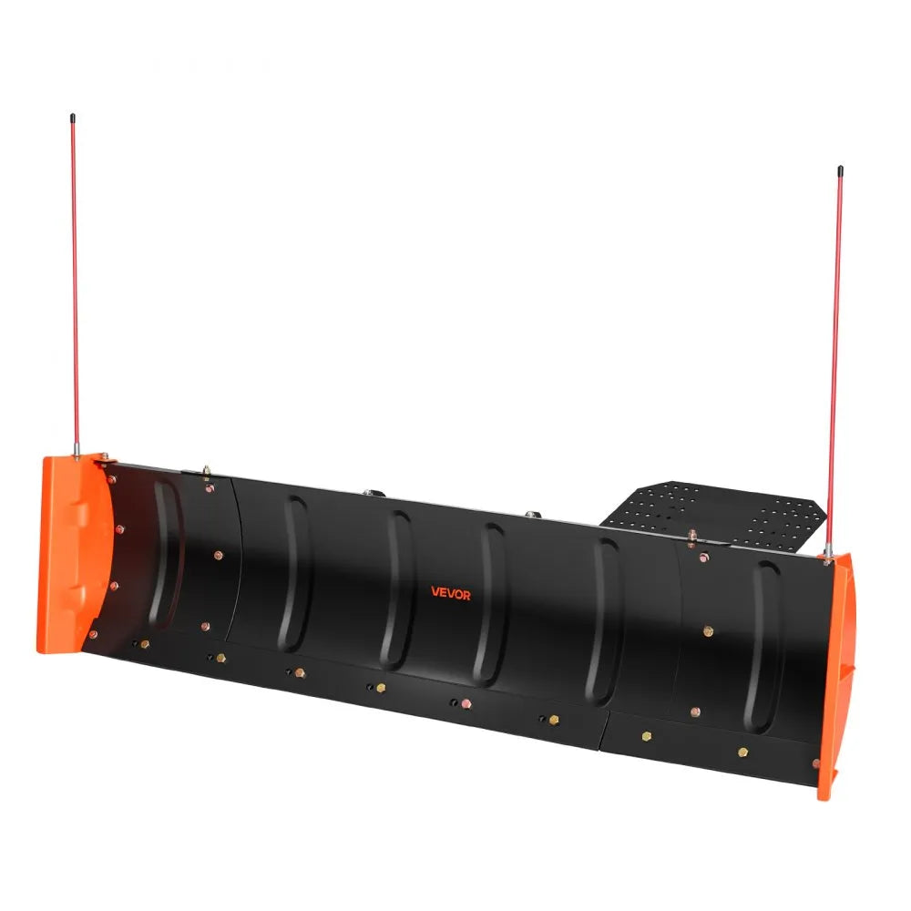 VEVOR Snow Plow Kit 43 in/60 in Width Adjustable Plow Attachment Side Wings, for Most ATVs & UTVs, Height & Left-Right Adjustable, 3 Mount Options, Universal Steel ATV Scrape Blade, Efficient Clearing