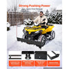 VEVOR Snow Plow Kit 48 in Universal Plow Attachment 3 Mount Options Black, for Most ATVs and UTVs, Height & Left-Right Adjustable, Quick to Detach, Steel ATV Scrape Blade, Efficient Snows Clearing