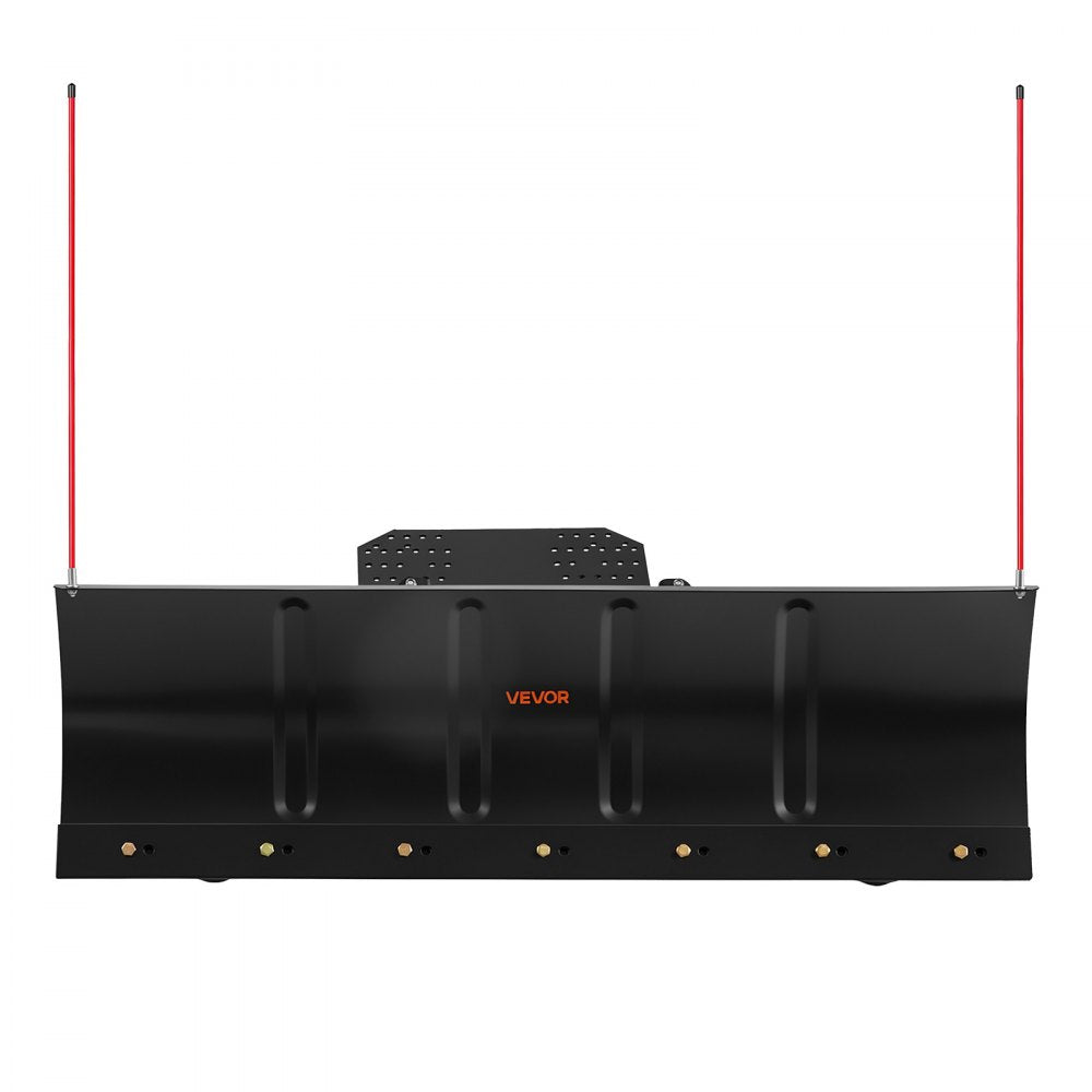 VEVOR Snow Plow Kit 48 in Universal Plow Attachment 3 Mount Options Black, for Most ATVs and UTVs, Height & Left-Right Adjustable, Quick to Detach, Steel ATV Scrape Blade, Efficient Snows Clearing