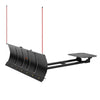 VEVOR Snow Plow Kit 48 in Universal Plow Attachment 3 Mount Options Black, for Most ATVs and UTVs, Height & Left-Right Adjustable, Quick to Detach, Steel ATV Scrape Blade, Efficient Snows Clearing