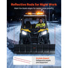 VEVOR Snow Plow Kit 60 in Universal Plow Attachment 3 Mount Options Black, for Most ATVs and UTVs, Height & Left-Right Adjustable, Quick to Detach, Steel ATV Scrape Blade, Efficient Snows Clearing