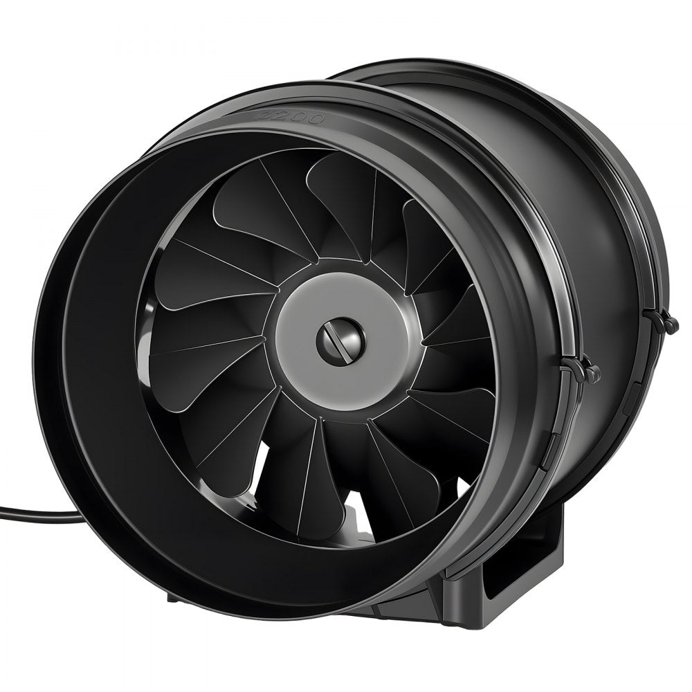 VEVOR 8" Inline Duct Fan, 720 CFM Ventilation Exhaust Fan Quiet AC Motor for Heating Cooling Booster, Grow Tents, Hydroponics