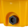 VEVOR Spill Containment Pallet, 1 Drum Low Profile Spill Containment Modular Platform, 11.4 Gallon Sump, 1543 lbs Load Capacity, Heavy-Duty Polyethylene Tray with Drain, 26.4" x 26.6" x 5.9", Yellow