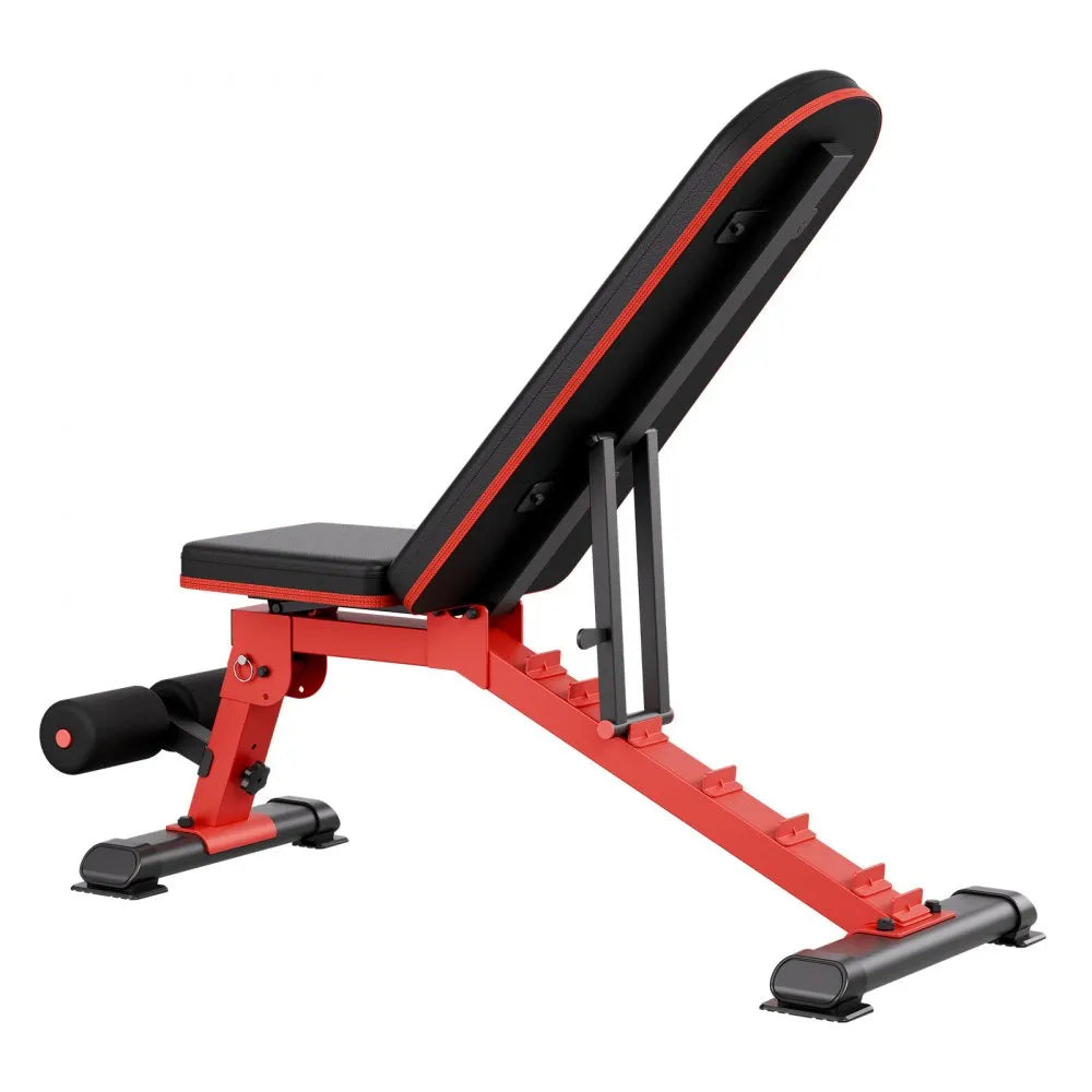 VEVOR Weight Bench, 1200lbs Heavy Duty Stable Weight Bench Press for Full Body Workout, Adjustable Exercise Sit up Bench for Home Gym Strength Training, Flat Bench with Quick Folding & Fast Adjustment