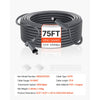 VEVOR Starlink Gen 2 Cable, 75 FT, 24 AWG Copper Core, Durable Extension Cable for Standard Generation 2, Compatible with Starlink Rectangular Satellite V2, Flexible Wiring for RV, Backyard or Camping