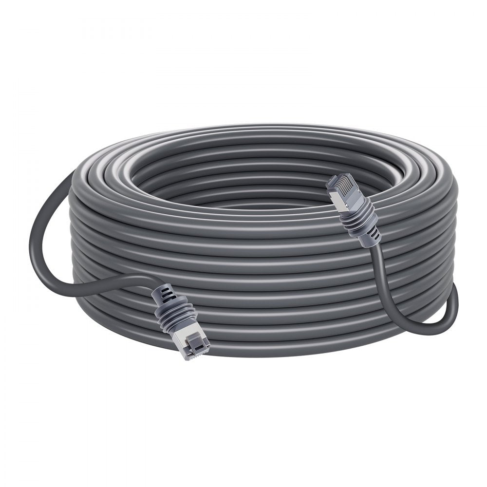 VEVOR Starlink Gen 3 Cable, 150 FT, 24 AWG Copper Core, Durable Extension Cable for Standard Generation 3, Compatible with Starlink Rectangular Satellite V3, Flexible Wiring for RV, Backyard, Camping
