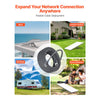 VEVOR Starlink Gen 3 Cable, 100 FT, 24 AWG Copper Core, Durable Extension Cable for Standard Generation 3, Compatible with Starlink Rectangular Satellite V3, Flexible Wiring for RV, Backyard, Camping