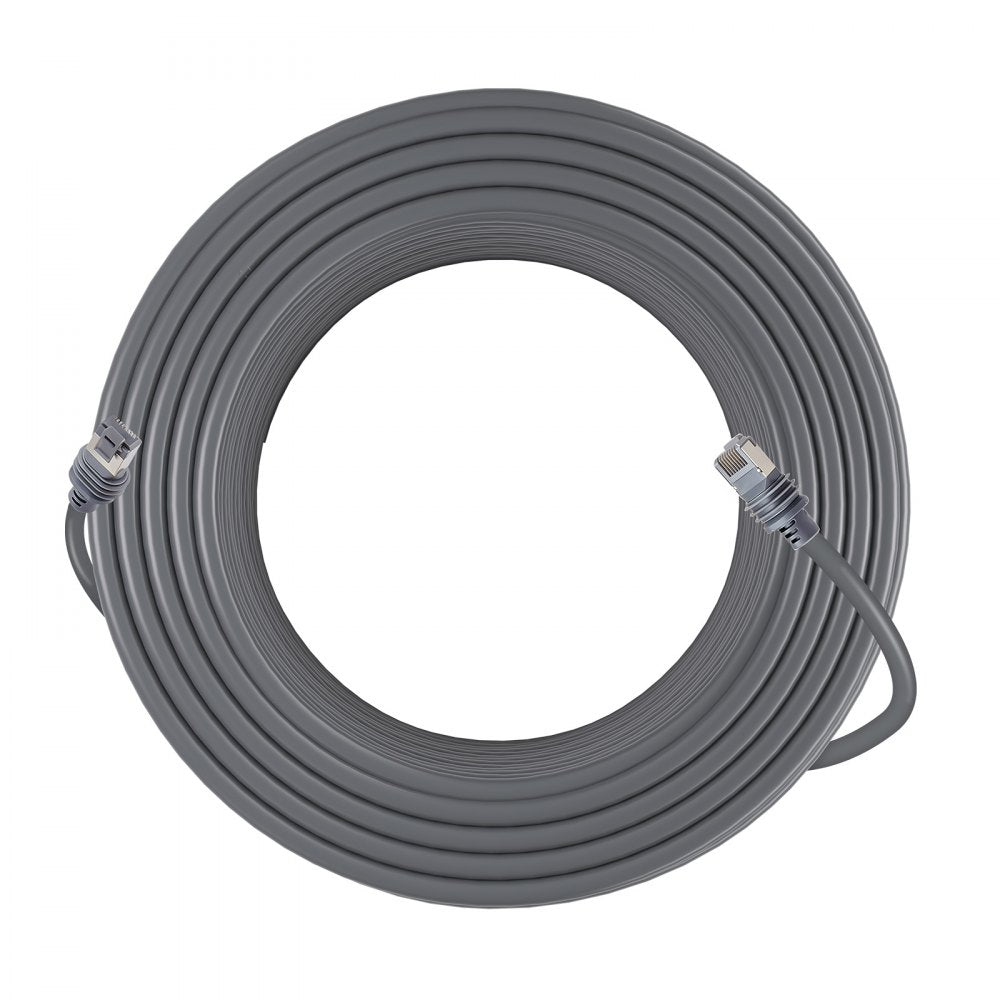 VEVOR Starlink Gen 3 Cable, 100 FT, 24 AWG Copper Core, Durable Extension Cable for Standard Generation 3, Compatible with Starlink Rectangular Satellite V3, Flexible Wiring for RV, Backyard, Camping