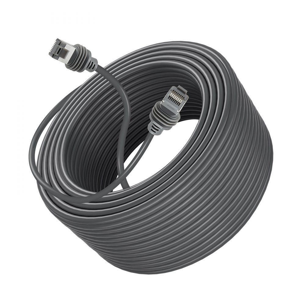 VEVOR Starlink Gen 3 Cable, 150 FT, 26 AWG Copper Core, Durable Extension Cable for Standard Generation 3, Compatible with Starlink Rectangular Satellite V3, Flexible Wiring for RV, Backyard, Camping