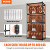 VEVOR Storage Shelving Unit, 5-Tier Adjustable, 2000 lbs Capacity, Heavy Duty Garage Shelves Metal Organizer Wire Rack, Black, 36" L x 16" W x 72" H for Kitchen Pantry Basement Bathroom Laundry Closet