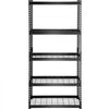 VEVOR Storage Shelving Unit, 5-Tier Adjustable, 2000 lbs Capacity, Heavy Duty Garage Shelves Metal Organizer Wire Rack, Black, 36" L x 16" W x 72" H for Kitchen Pantry Basement Bathroom Laundry Closet