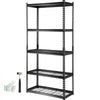 VEVOR Storage Shelving Unit, 5-Tier Adjustable, 2000 lbs Capacity, Heavy Duty Garage Shelves Metal Organizer Wire Rack, Black, 36" L x 16" W x 72" H for Kitchen Pantry Basement Bathroom Laundry Closet