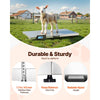 VEVOR 1100Lbs x 0.2Lbs Digital Livestock Scale Large Pet Vet Scale Stainless Steel Platform Electronic Postal Shipping Scale Heavy Duty Large Dog Hog Sheep Goat Pig Sheep Scale
