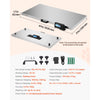 VEVOR 1100Lbs x 0.2Lbs Digital Livestock Scale Large Pet Vet Scale Stainless Steel Platform Electronic Postal Shipping Scale Heavy Duty Large Dog Hog Sheep Goat Pig Sheep Scale