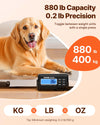 VEVOR Livestock Scale 700LBS, Dog Scales Large Platform 40.6x20.9Inch Stainless Steel Vet Scale Industrial Floor Scale Large Animal Scale Pig Scale Goat Weight Scale Pet Digital Scale