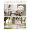VEVOR Breast Pump Bag, Breast Feeding Bag with Waterproof Mat, Fits for S1/S2, Pumping Accessories & Breastmilk Storage, Portable Pump Carrying Case for Work, Travel and Family Use, Beige