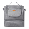 VEVOR Breast Pump Bag, Breast Feeding Bag with Ice Pack, Fits for S1/S2, Pumping Accessories & Breastmilk Storage, Portable Pump Carrying Case for Work, Travel and Family Use, Grey
