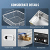VEVOR 15L Ultrasonic Cleaner with Heater Timer & Basket, Professional Digital Sonic Cavitation Machine, 360W Cleaning Machine for Lab Tools, Metal Parts, Carburetor, Brass, Auto Parts, Engine Parts