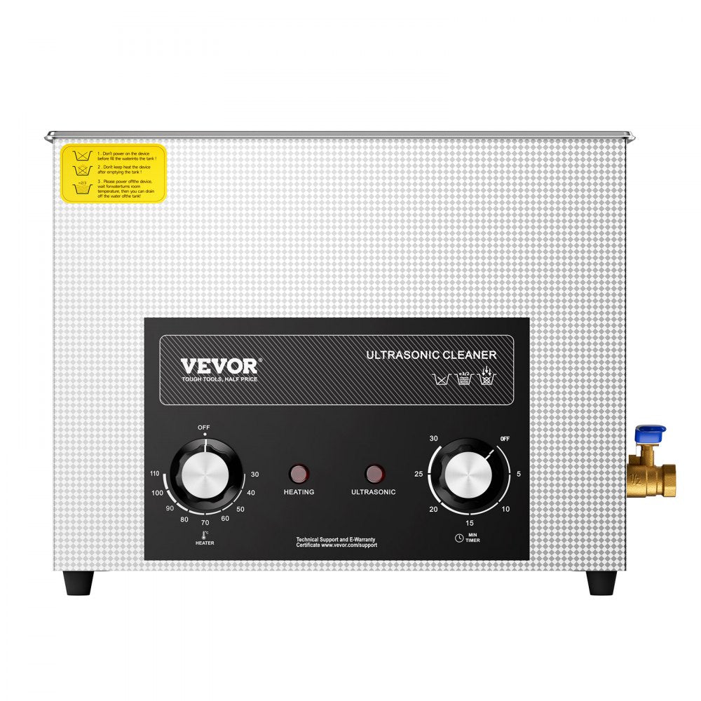 VEVOR 15L Ultrasonic Cleaner with Heater Timer & Basket, Professional Digital Sonic Cavitation Machine, 360W Cleaning Machine for Lab Tools, Metal Parts, Carburetor, Brass, Auto Parts, Engine Parts