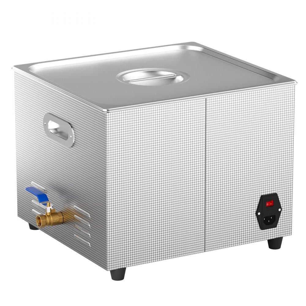 VEVOR 15L Ultrasonic Cleaner with Heater Timer & Basket, Professional Digital Sonic Cavitation Machine, 360W Cleaning Machine for Lab Tools, Metal Parts, Carburetor, Brass, Auto Parts, Engine Parts