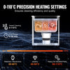 VEVOR 2L Ultrasonic Cleaner with Heater Timer & Basket, Professional Digital Sonic Cavitation Machine, 60W Cleaning Machine for Watch Instruments, Glasses, Coin, Metal Parts, Tool