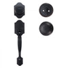 VEVOR Front Door Handle and Deadbolt Set, Front Door Lock Set with Interior Knob, Adjustable Hole Spacing Single Cylinder Handleset, for Right and Left Handed Entrance, Brushed Oil Rubbed Bronze