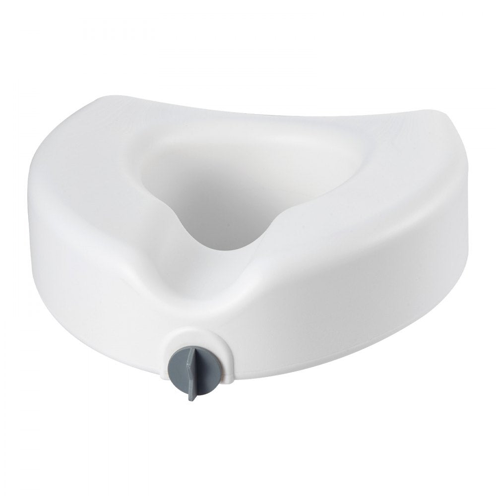 VEVOR Raised Toilet Seat, 350 lbs Capacity, 5-Inch Lift Height, Commode Elevated Toilet Seat Riser with Enlarged Opening for Seniors, Elderly, Handicap, Disabled, Adults, Fits Elongated & Round Bowl