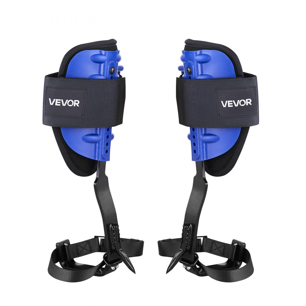 VEVOR Tree Climbing Spikes Set, Height-Adjustable Tree Climbing Gear with Straps & Harness, 350 lbs Load Capacity, Heavy Duty Steel Climb Spurs Arborist Equipment for Fruit Picking Hunting