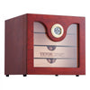 VEVOR Cigar Humidor Cabinet, Handmade Spanish Cedar Wood Cigar Humidor for 50-100 Cigars, Glass Cigar Desktop Storage Case with Digital Humidifier, Hygrometer and Shelves, Great Gift for Men