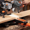 VEVOR Sliding Compound Miter Saw, 7-1/4 inch Blade, DC 18.5V Cordless Miter Saw, with LED Precision Alignment, Adjustable Angles, Battery and Charger Included, for Cutting Wood, Metals, Laminates