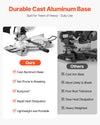 VEVOR Compound Miter Saw, 10-Inch Blade, 15 Amp Motor, 60-Tooth, Corded Single Bevel 0-45°, LED Precision Alignment, Angle Adjustable, Lightweight Cast Aluminum Base, for Wood, Composite Decking