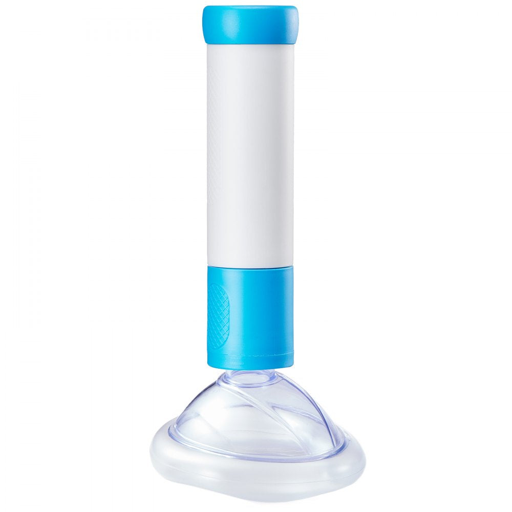 VEVOR Choking Rescue Device, Portable Airway Clear Anti Choking Suction Device with 4 Multi-size Masks and 1 Storage Bag, First Aid Kit for Removing Blocked Objects, for Home, School, Travel