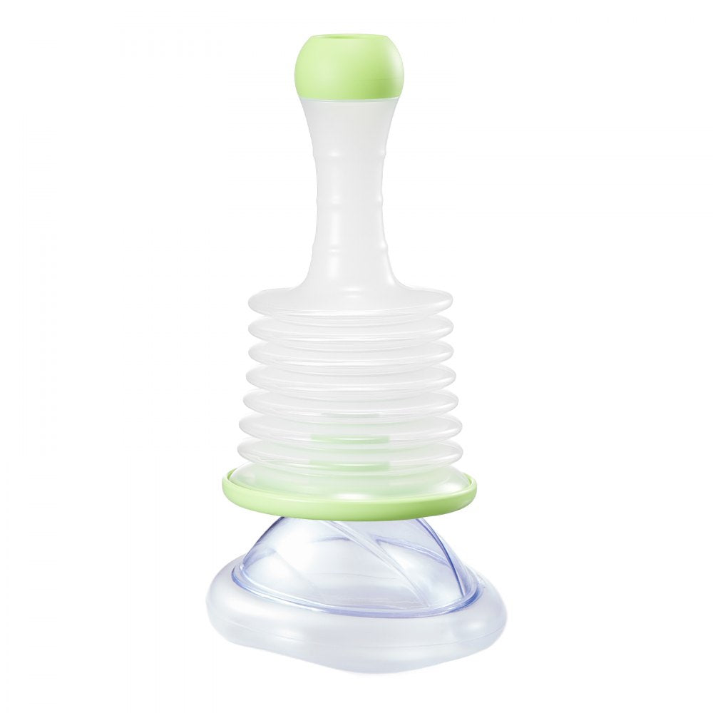 VEVOR Choking Rescue Device, Portable Airway Clear Anti Choking Suction Device with 5 Multi-size Masks and 1 Storage Bag, First Aid Kit for Removing Blocked Objects, for Home, School, Travel
