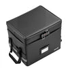 VEVOR Fireproof Document Box, 1832 ℉ Heat Insulated Fireproof & Waterproof Box with Lock, Portable Two-Layer File Storage Organizer Home Office Travel Use, for Passports, Important Documents, Files
